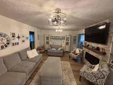 Queen Room &  Guest Bath.