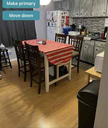 bdrm for rent in quiet condo.
