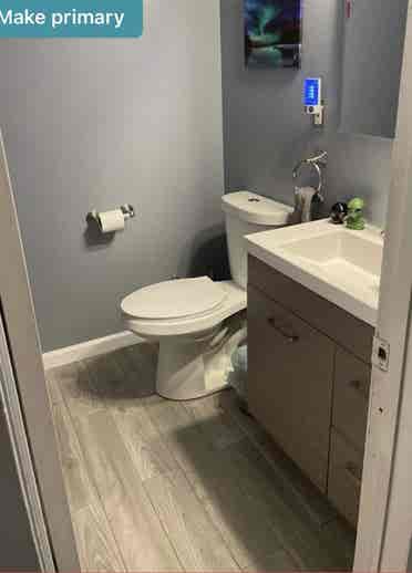 bdrm for rent in quiet condo.