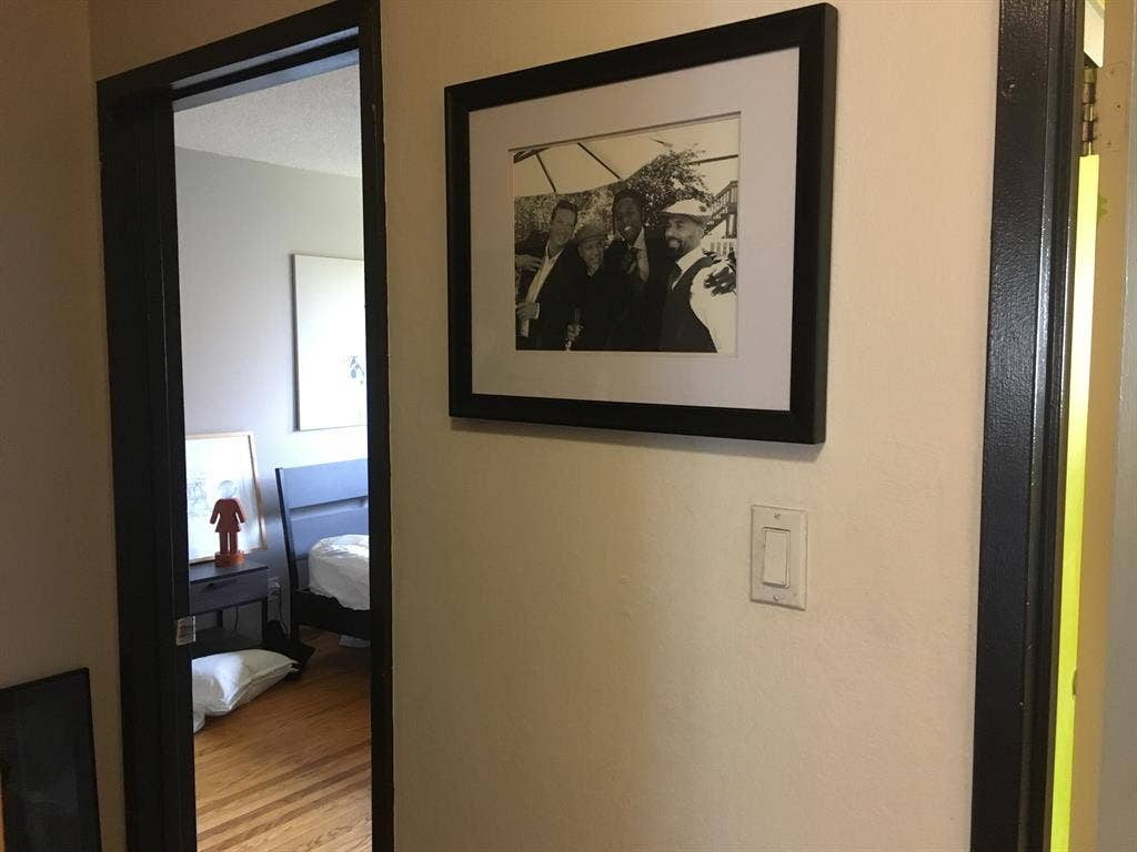 Sunny bedroom in a cozy flat