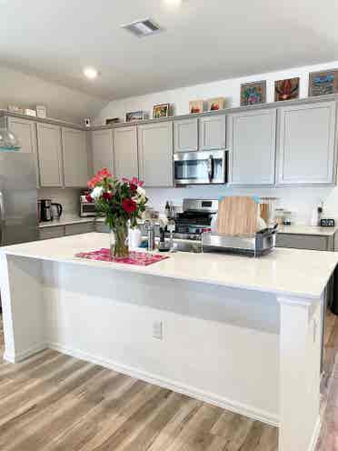 Unfurnished room with private sink