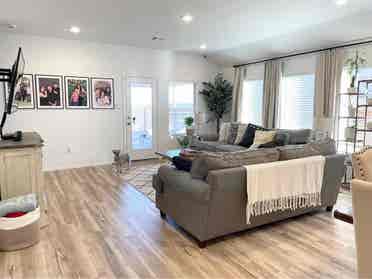 Unfurnished room with private sink