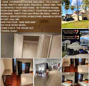 Furnished Beautiful Rm Avail Immedi
