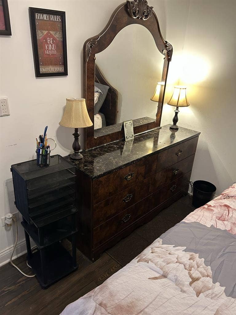 One bedroom furnished