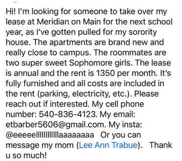 Roomie needed for school year!