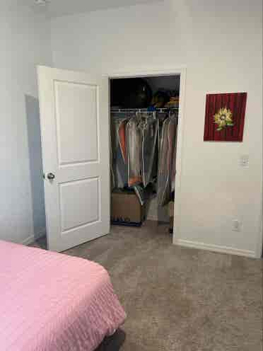 Private bedroom and bathroom