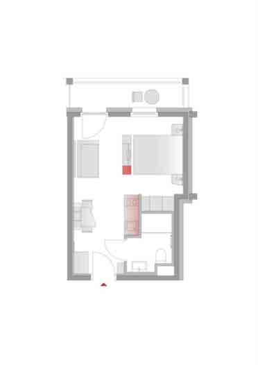 1 Person Apartment in Vienna