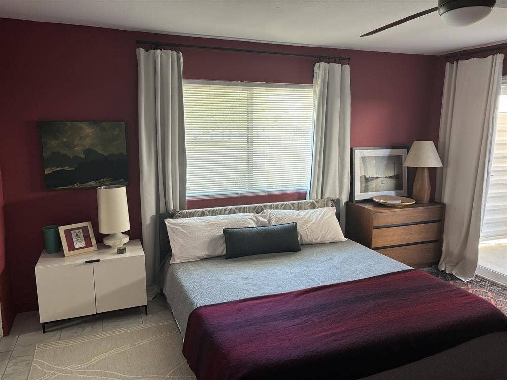 Private bedroom, bath and Patio!
