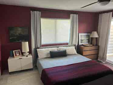 Private bedroom, bath and Patio!