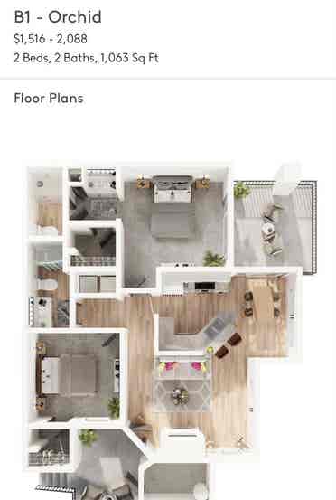 Bedroom with private bathroom