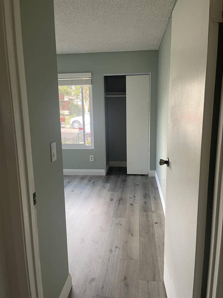 1 bedroom with semi private bath