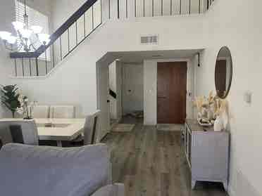 1 bedroom with semi private bath
