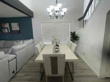 1 bedroom with semi private bath