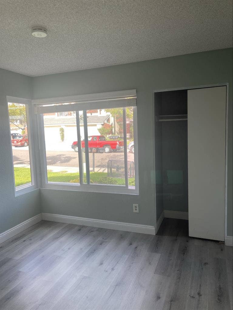 1 bedroom with semi private bath