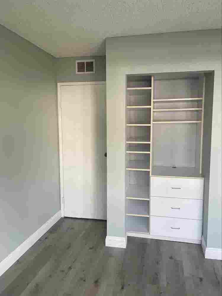 1 bedroom with semi private bath