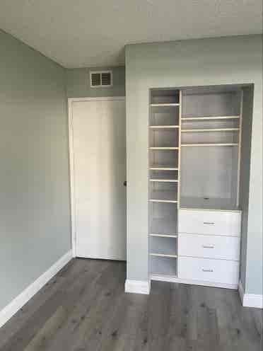 1 bedroom with semi private bath