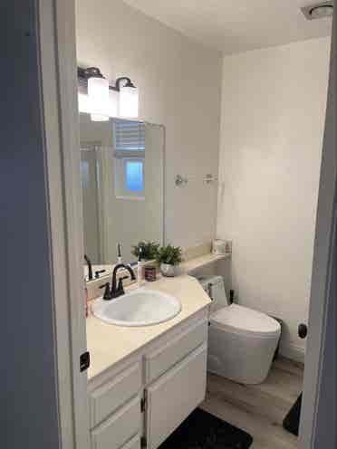1 bedroom with semi private bath