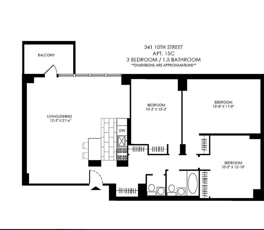 Wonderful Lg BR in with NYC Views