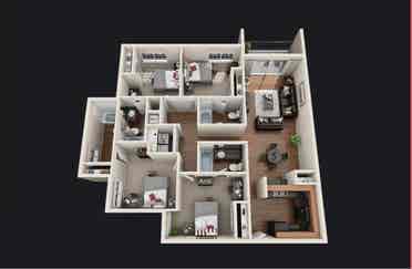 residence, private room& bath