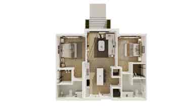 🌴Modern 2BR Apartment-Private Room