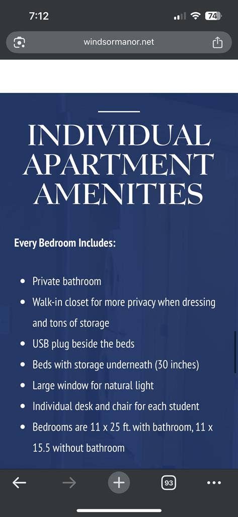Windsor Manor Women’s Summer Lease!