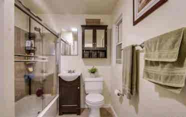 large room with shared bathroom