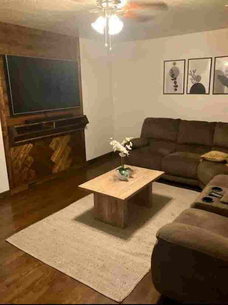Bedroom with shared bathroom
