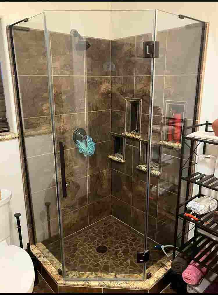 Bedroom with shared bathroom