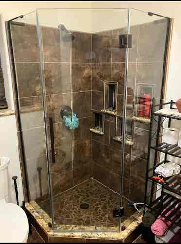 Bedroom with shared bathroom