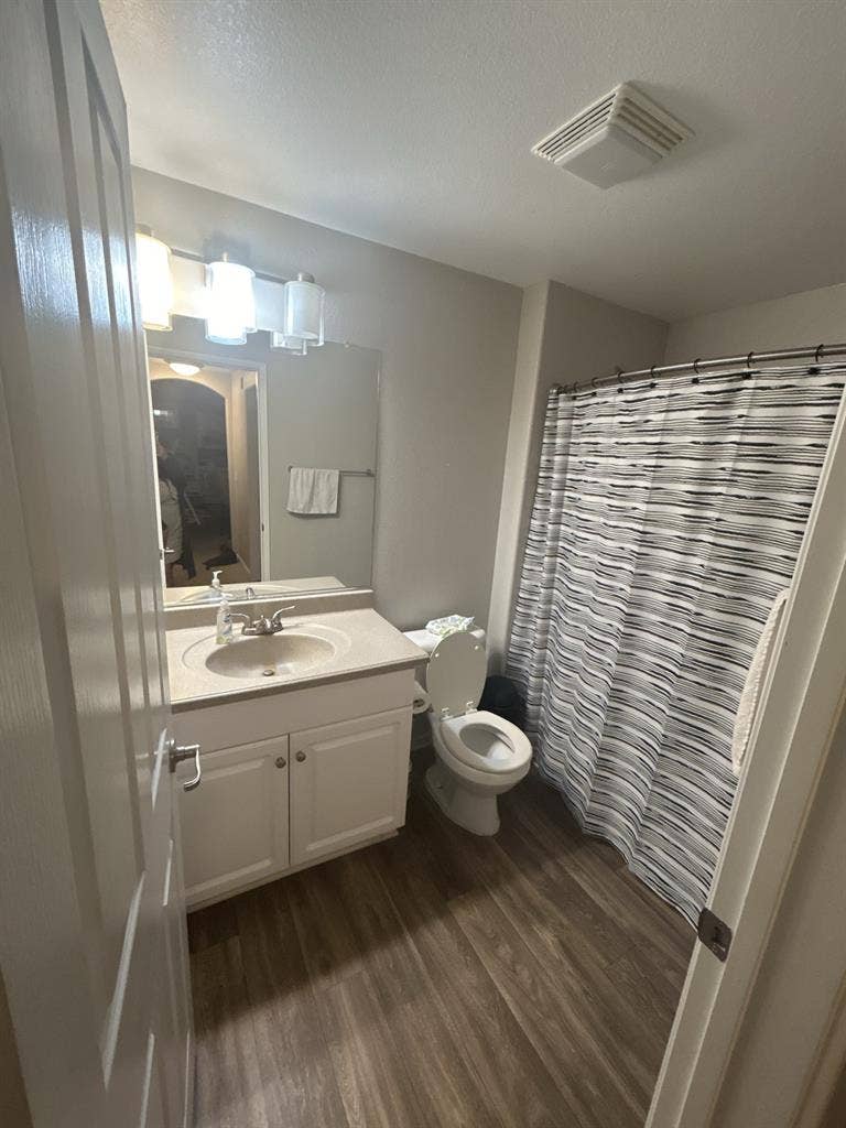 Large bedroom with private bathroom