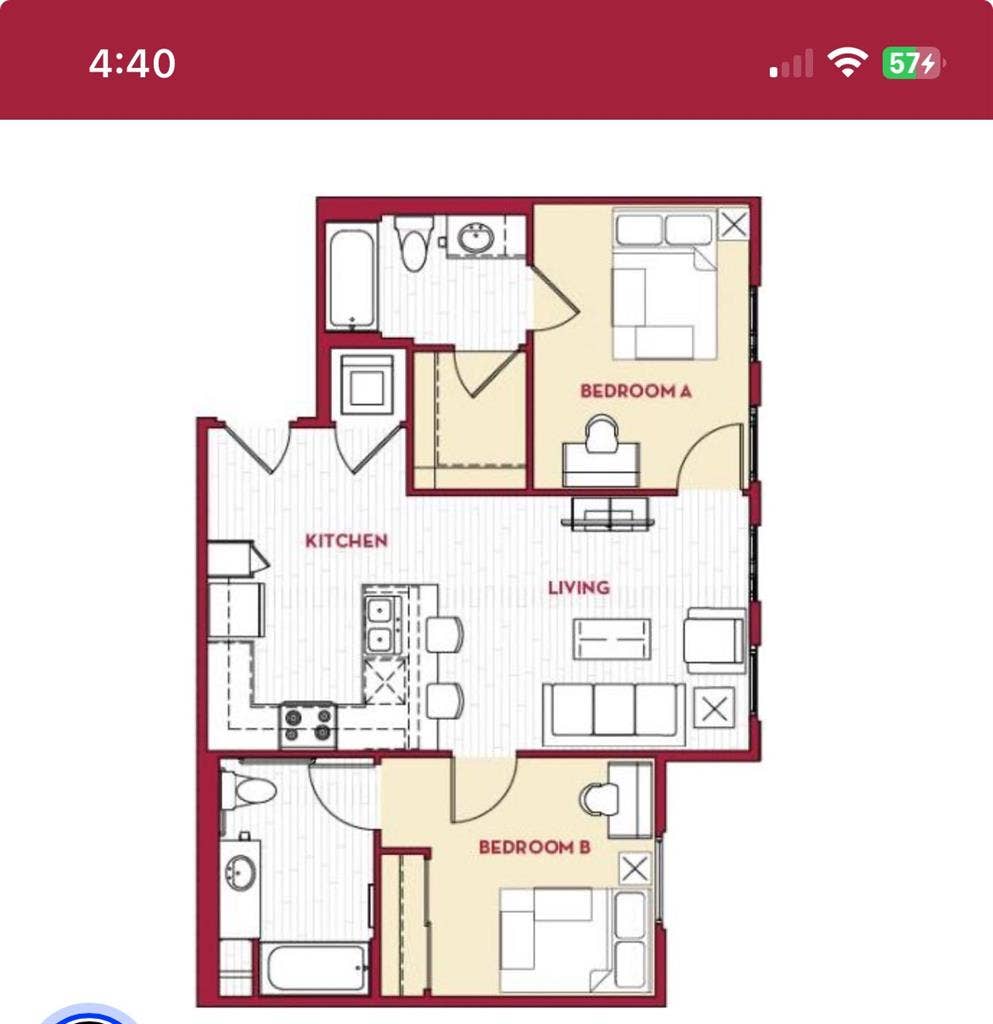 1 private room/ 1 private bathroom