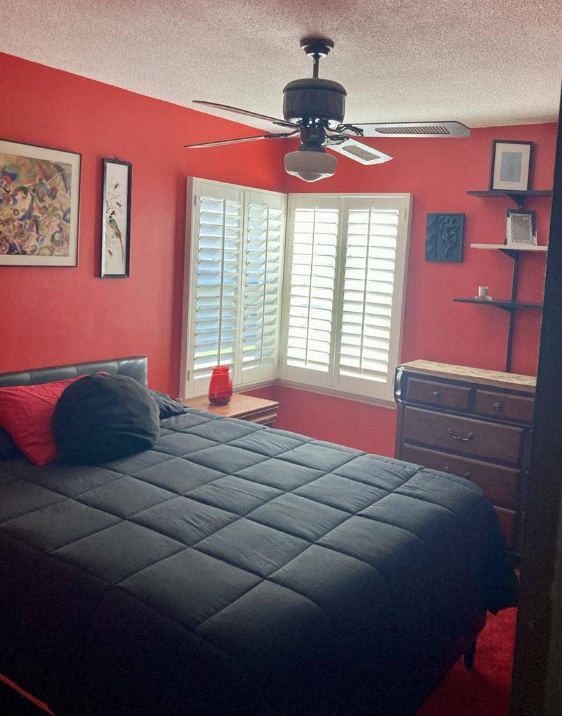 Red & Black Bedroom