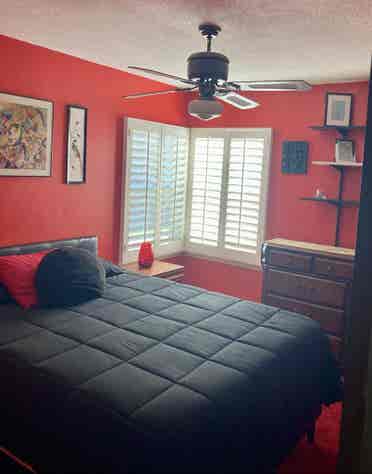 Red & Black Bedroom