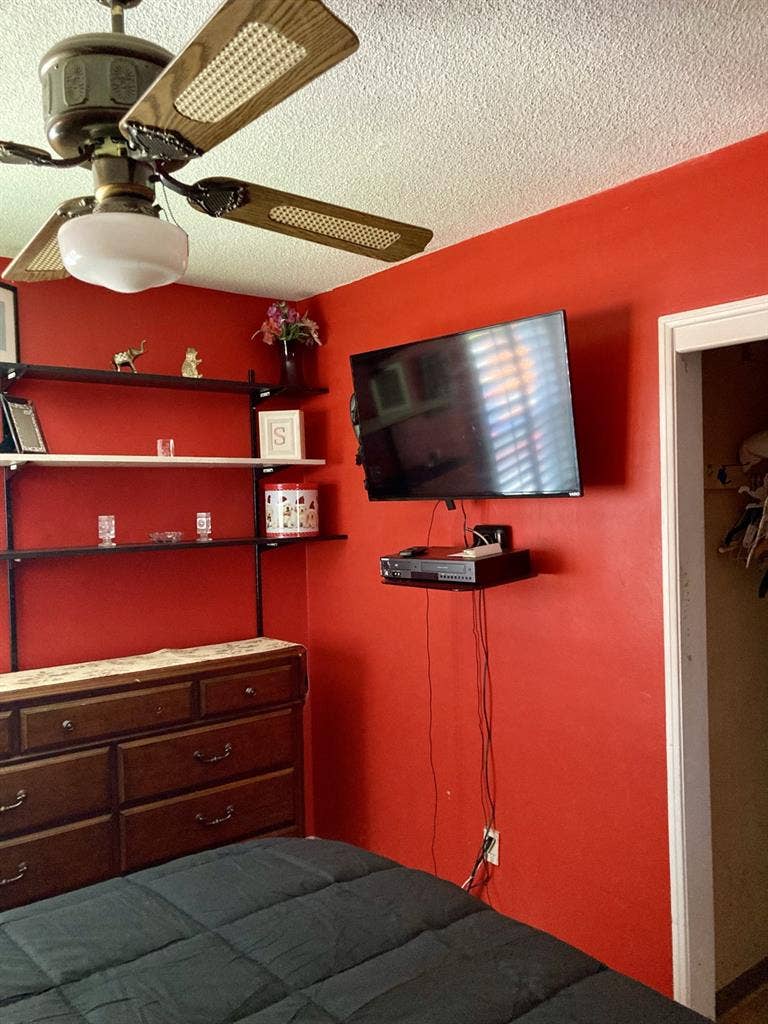 Red & Black Bedroom