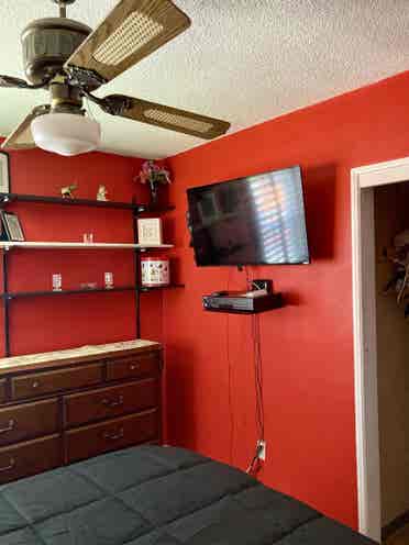Red & Black Bedroom