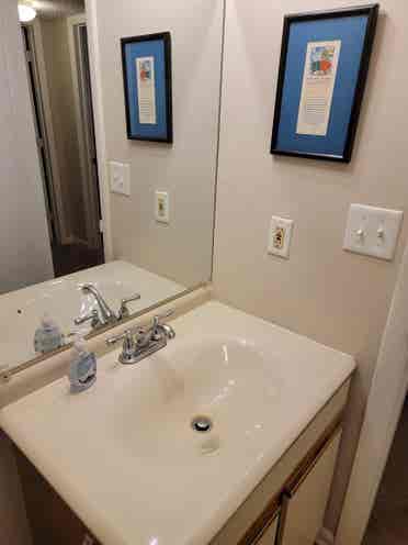 Private room and bathroom.