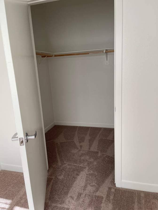 Room availble with walk-in closet