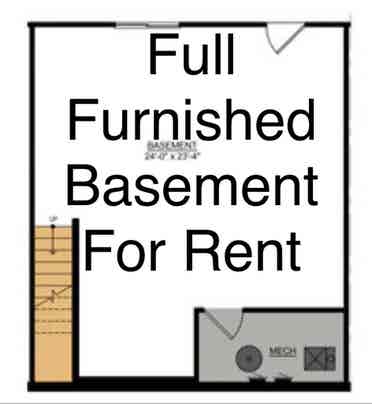 Full Basement w/ Partial Furnishe: