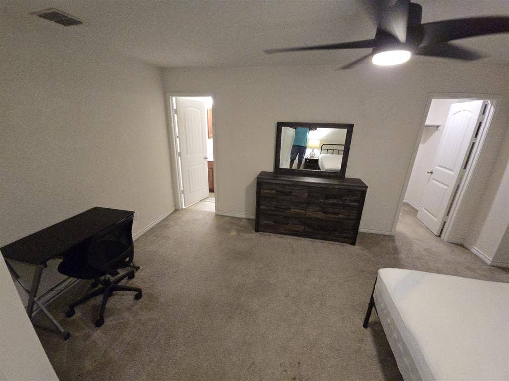 Furnished large master bedroom