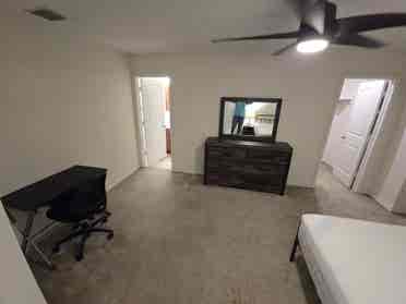 Furnished large master bedroom