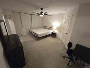 Furnished large master bedroom