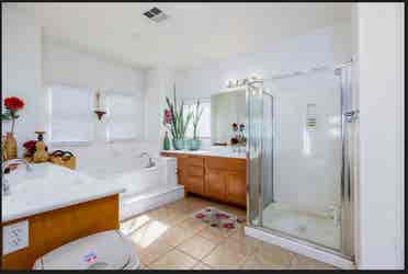 Master bedroom with own bathroom