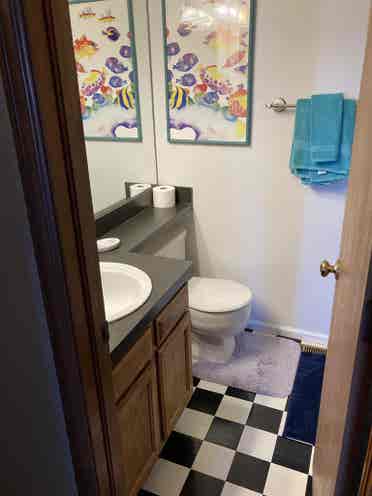 Spacious room and bath for female