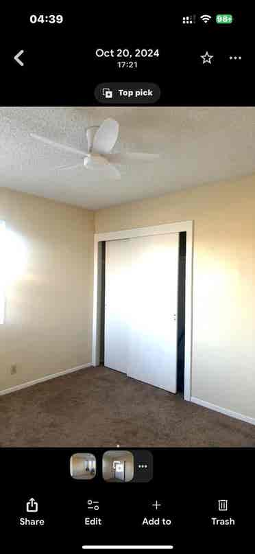 Upstairs furnished/unfurnished room