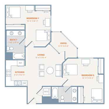 Shared Room at the Rive Aug-July