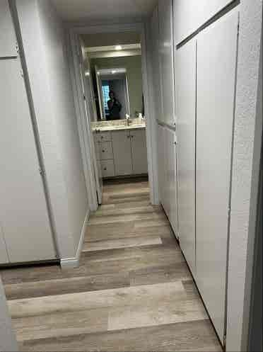 Private bedroom/bathroom.