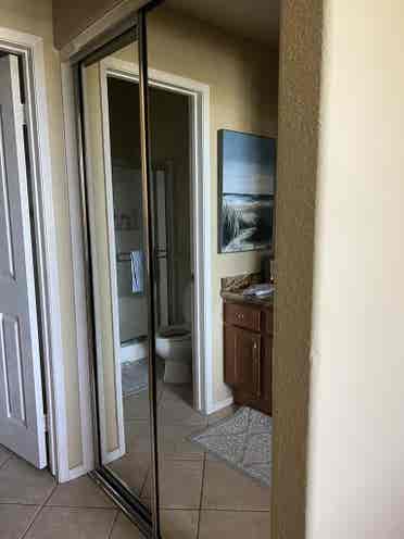 Furnished large room w/ensuite bath