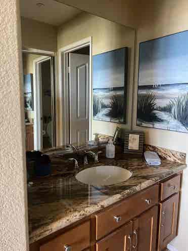 Furnished large room w/ensuite bath