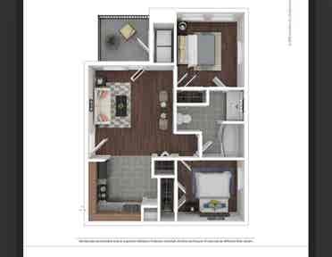 2bedroom shared bathroom $