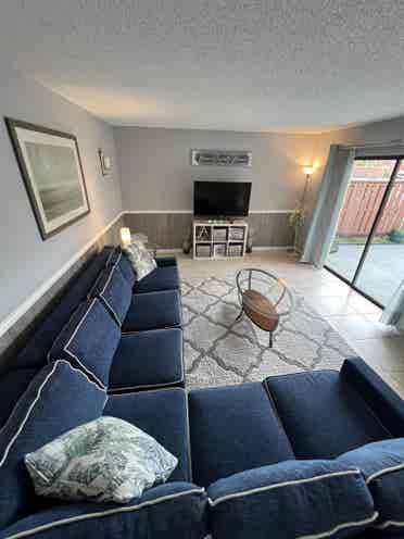 Fully furnished coastal townhouse